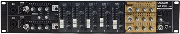 Tascam MZ-223 Mezclador de Audio de 7 Canales y 3 Zonas con Prioridad de Voz en Rackmount