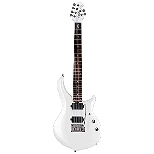 Sterling by Music Man 6 Cuerdas Guitarra Eléctrica de Cuerpo Sólido Blanco Perla para Diestros MAJ100X-PWH