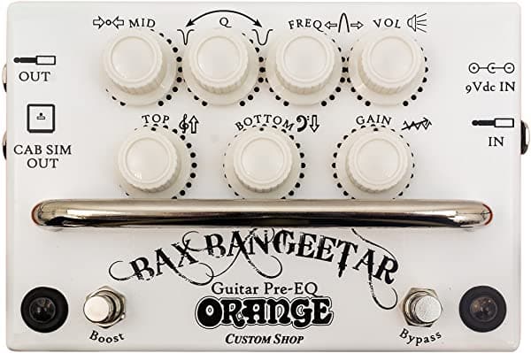 Orange Custom Shop Bax Bangeetar Pedal de Efectos Pre-EQ para Guitarra, Blanco Bax Bangeetar White