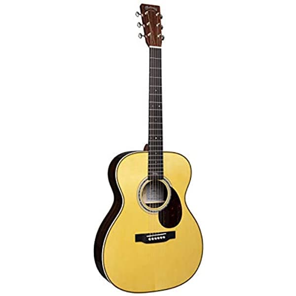 Martin Guitar OMJM John Mayer Guitarra electroacústica con estuche rígido, construcción de abeto y palisandro, acabado brillante y traste 000-14 10OMJMJOHNMAYER