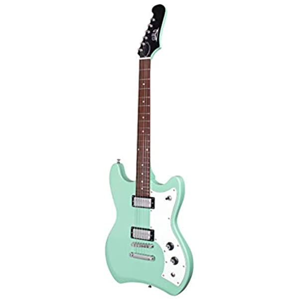 Guild Jetstar Guitarra eléctrica de cuerpo sólido de 6 cuerdas para diestros, Newark St. Collection, Seafoam Green Jetstar ST