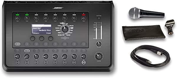 Bose T8S Tonematch Mixer Bundle Shure Pga48 Micrófono 15 Pies Xlr Cable De Audio 5 Elementos