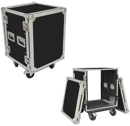 Inc. | Roadie Products 14 Space 14u de 18 pulgadas de Profundidad, Estuche de Amplificador ATA de Servicio Pesado con Madera de 3/8 de pulgada - Liquidación
