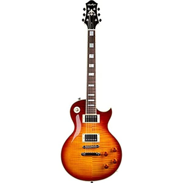 Prestige Heritage Standard SB FM Guitarra Eléctrica de Cuerpo Sólido de 6 Cuerdas para Diestros Sunburst Flame 16002
