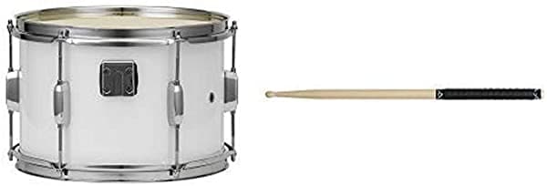 Pearl MJS1208 CXN33 12x8 Junior Marching Redoblante y Portador, Cinta Vater VGTB Negro, 4 Unidades