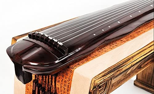 Orientalmusicsanctuary Jiaoye (Hoja De Plátano Diseño) Siglo Old Fir Guqin Para Recuperado Advanced Performers