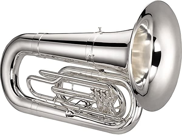 Jupiter 5080 Quantum Series Marching Bbb Tuba Plata 5080S