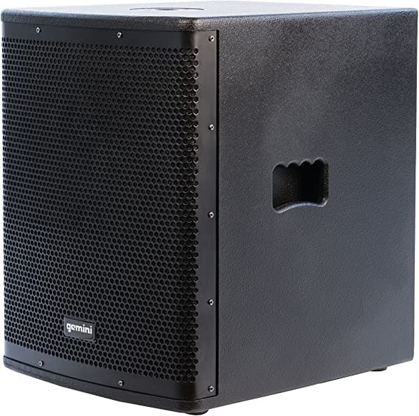 Gemini Sound Zrx-S15P Woofer Profesional Dj Pa Systems Active Potenciados Subwoofers Con Potencia Máxima De 1200 W Graves Profundos Continuos Clase D De Potencia Digital