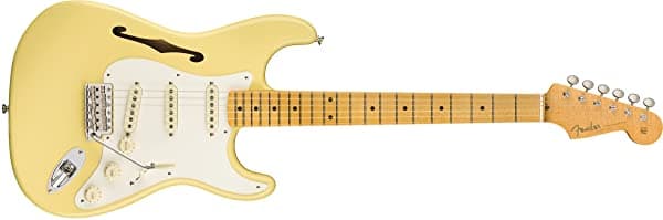 Fender Eric Johnson Stratocaster Tinline Semi Hollow Body Guitarra Eléctrica Vintage White 113602741