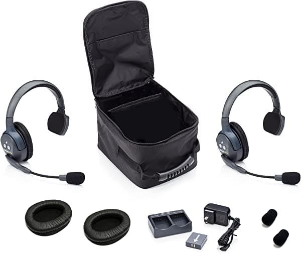 Eartec UL2S Ultralite Sistema de Micrófono Inalámbrico 1 Master 1 Auriculares Remotos y Accesorios 2 Singles