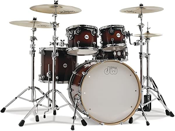 Dw Design Series 22/10/12/16/14 - Tobacco Burst DDLG2215TB