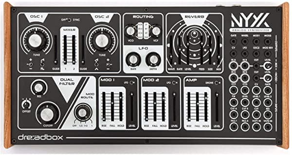 Dreadbox Nyx V2 Parafónico Análogo Sintetizador Reverb