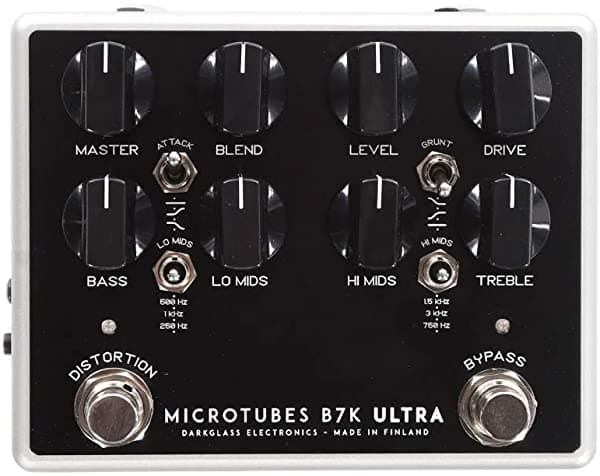 Darkglass Electronics Microtube B7K Ultra V2 - Pedal De Preamplificador De Graves Con Entrada Auxiliar B7UV2A