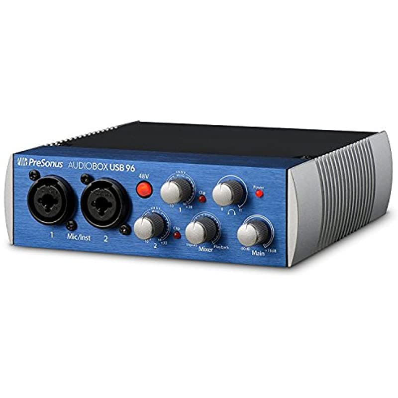 PreSonus AudioBox 96 - Kit Completo de Estudio de Interfaz de Audio con Software Studio One Artist, Controlador Novation Launch Control XL para Ableton Live, Par de Monitores de Estudio Eris 3.5 y Cable de Instrumento de 1/4"
