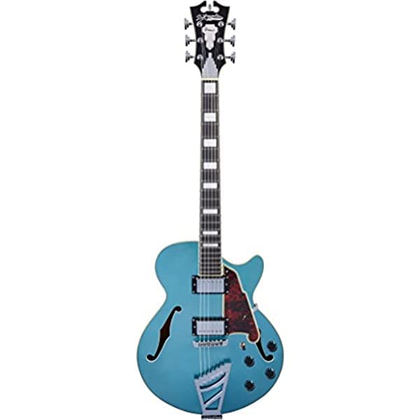 D'Angelico Premier SS Guitarra Eléctrica Semisólida con Cola de Escalera - Turquesa Océano DAPSSOTCTCB