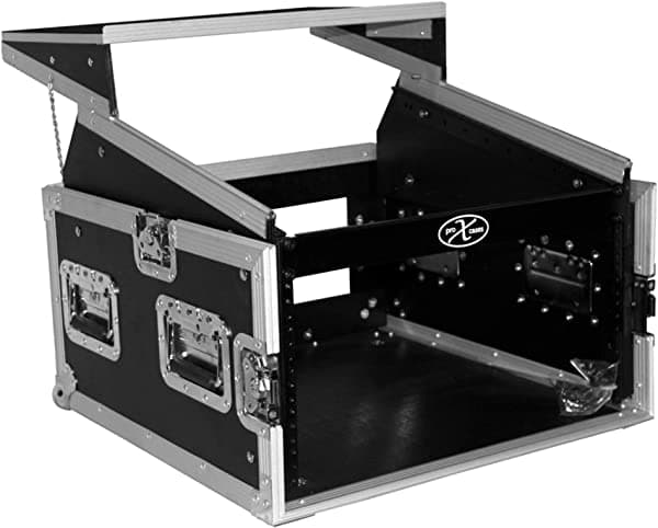 Artist Unknown Prox Cases T-6Mrlt 6 Space 10U - Mezclador De Dj Inclinado De Carga Superior Listo Para Conciertos De Carretera Con Estante Deslizante Para Laptop Color Negro - Fundas