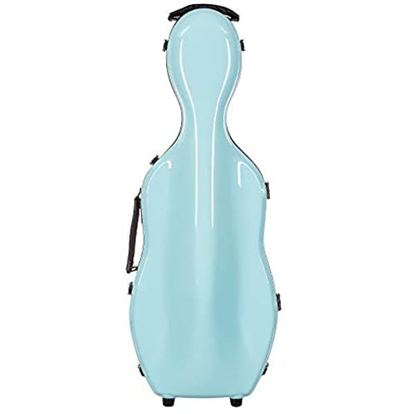 Tonareli Vaf1018 - Funda De Viola De Fibra De Vidrio Con Ruedas - Turquesa