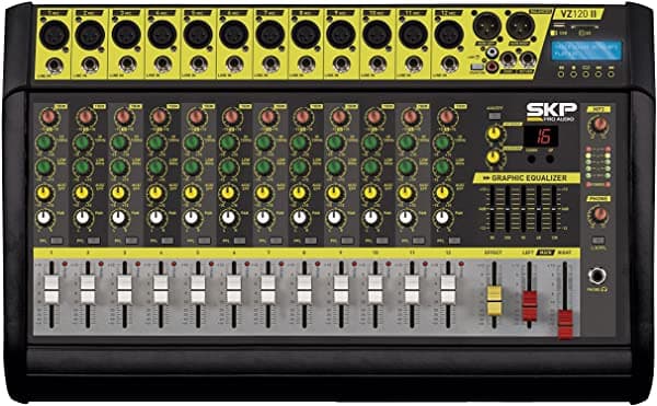 Skp Pro Audio Vz-120 Ii Max Power 2000W 12 Canales Potenciados Mixer Bluetooth ...
