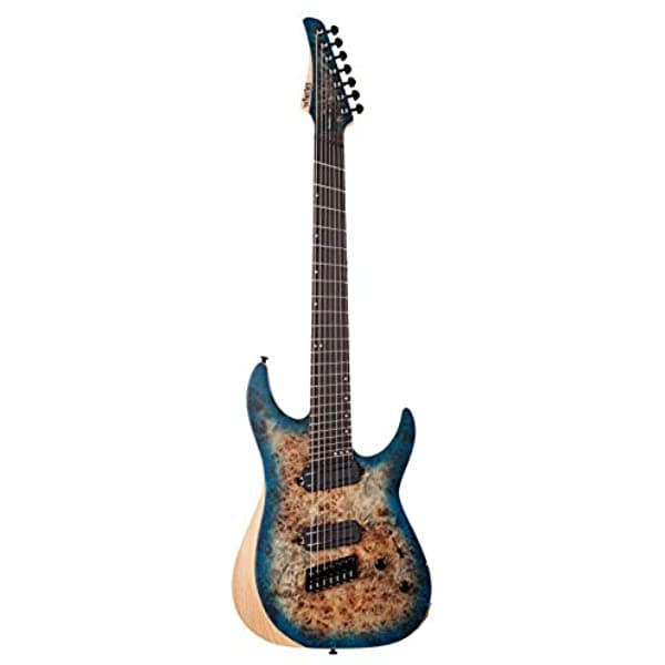 Schecter Reaper-7 Multiscale - Explosión del Cielo en Satín