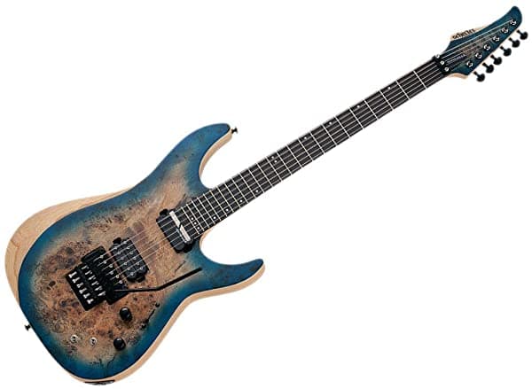 Schecter Reaper-6 FR-S Guitarra Eléctrica Satin Sky Burst con Puente Floyd Rose y Sustainer