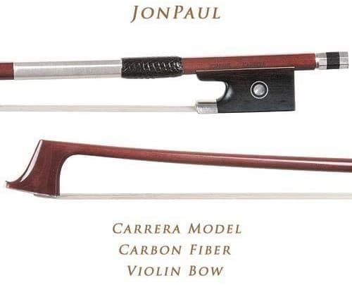 Jonpaul Carrera Modelo De Fibra De Carbono Montado En Plata 4 4 Bow De Violín