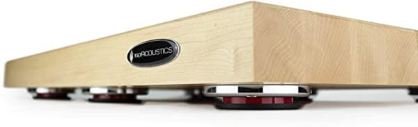 IsoAcoustics Delos Tocadiscos Serie Bloque de Carnicero: 2216M1 (22" Ancho x 16" Profundidad x 1.75" Altura) Arce DELOS 2216M1