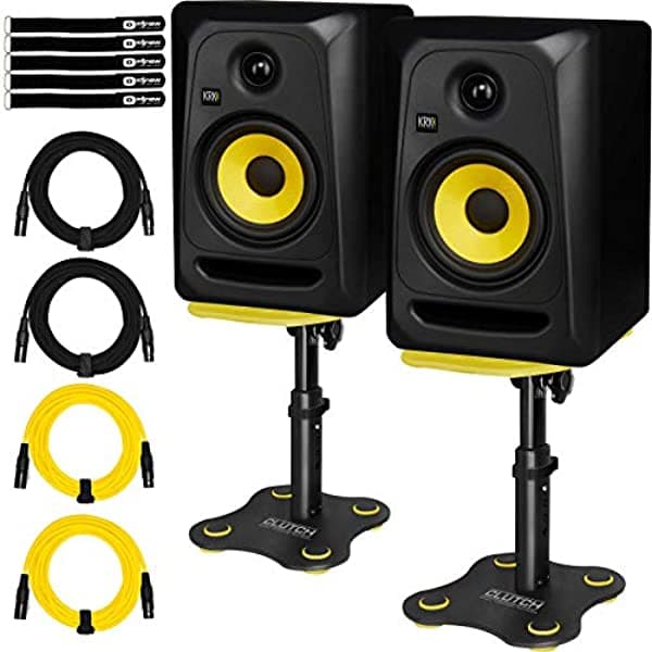 Clutch KRK Rokit 5 CL5G3 5 Classic Active Monitor de Estudio Parlante Par con Soportes de Escritorio