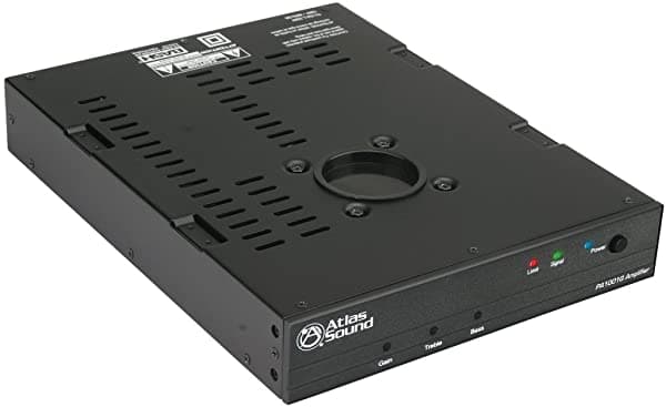 Atlas Single Channel Pole Mount Amplificador De Sonido Pa1001G 100 Vatios