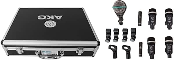 Akg Acoustics Drum Set Concert 1 - Juego De Micrófono De Tambor Profesional Con Tambor De Bajo D112 Mkii 2 X C430 Arriba Y 4 X D40 Micrófonos Modelo: 2581H00160