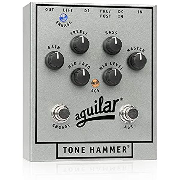 Aguilar 25º Aniversario Plata Edición Tono Martillo Preamp/D.I.