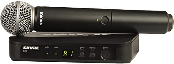 Shure BLX24 SM58 Sistema de Micrófono Inalámbrico SM58 de Mano para Voces Descontinuado por el Fabricante BLX24/SM58-M15