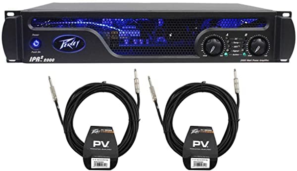 Peavey IPR2 2000 Amplificador de potencia liviano 1800 watt amp + 2 cables