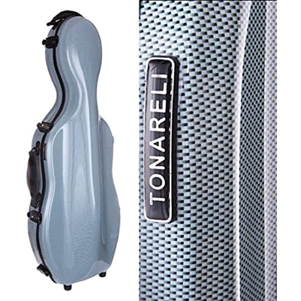 Tonareli Fibra de vidrio, estuche para viola con ruedas - Edición Especial Azul Grafito VAF1014