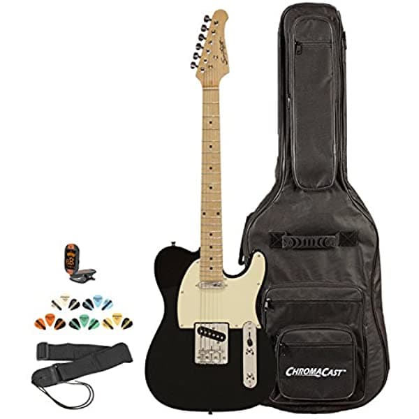 Sawtooth St-Et-Bkw-Kit-2 Guitarra Eléctrica Pickguard Blanco De Edad Negra