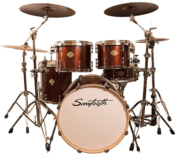 Sawtooth Command Series Batería acústica de 5 piezas Red Streak ST-COM-5PC-RS