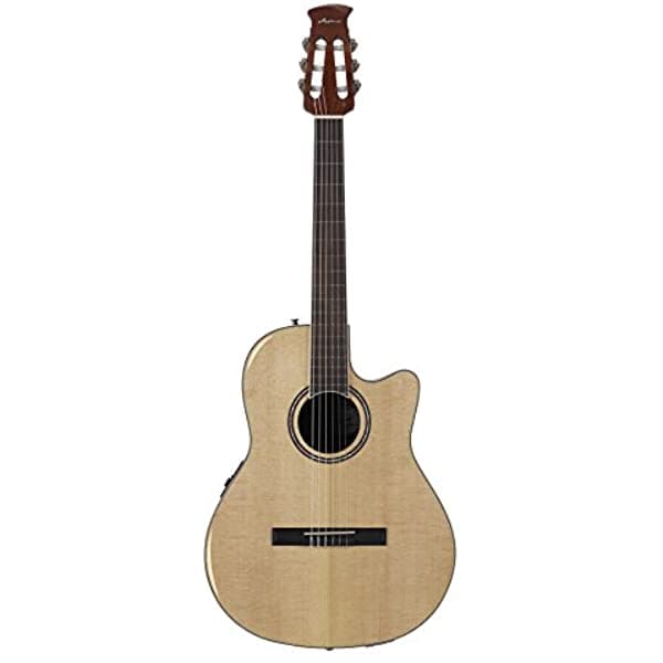 Ovation Guitarra Aplausos Balladeer Plus Spruce Top Acústico Cuerda De Nylon Eléctrico DS-AB24CIIP-SPR