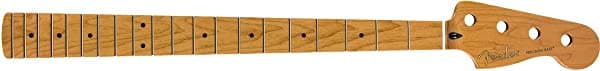 Fender 0990802920 - Mástil de Guitarra Eléctrica para Precision Bass, Arce Asado, 20 Trastes Medium Jumbo, Radio 9.5 Pulgadas, Forma de C