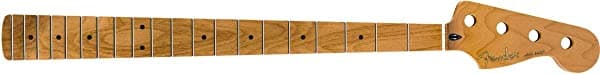 Fender Mástil de Guitarra Eléctrica para Jazz Bass, Arce Tostado, 20 Trastes Medium Jumbo, Radio 9.5", Forma de C (0990702920)