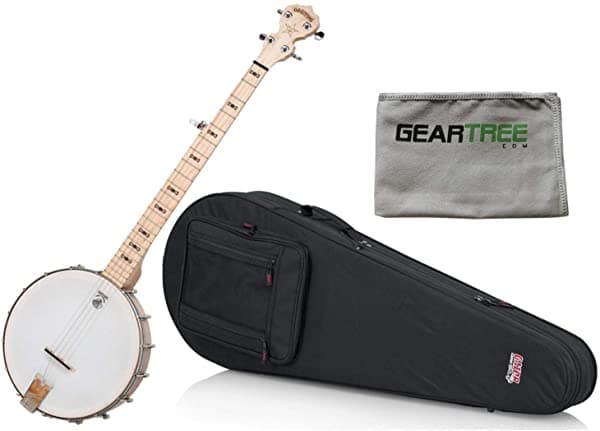 Deering Goodtime Banjo con Funda Liviana Fit-All y Paño Geartree