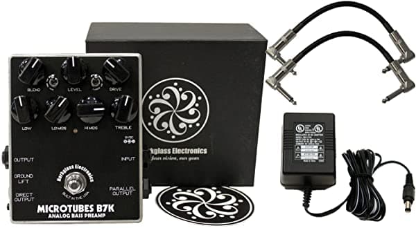 Darkglass Microtubes B7K Bajo Overdrive Preamp Pedal Fuente Y Patch Cables Microtubes B7K BUNDLE
