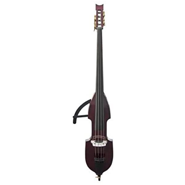 Cecilio Cedb-1Dw 3 4 Tamaño Electric Silent De Caoba Metalic Metalico Doble Bajo