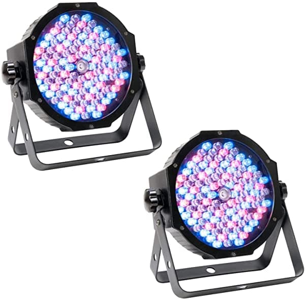 2 American Dj Mega Par Perfil Más Led Bright Par Puede Lavar Dj Efecto Luces