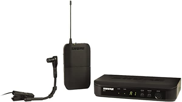 Shure BLX14 B98 Sistema de Micrófono Inalámbrico con Bodypack y Beta 98H/C Clip-On Gooseneck para Instrumento BLX14/B98-H10