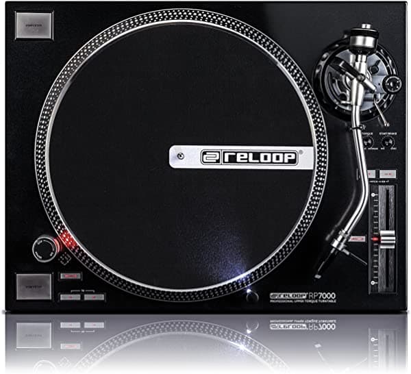 Reloop Rp-7000 Cuarzo Driven Dj Tocadiscos Con Upper-Torque Direct Drive Color Negro AMS-RP-7000