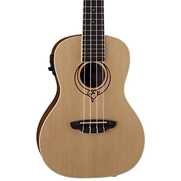 Luna Heartsong Spruce Acústica Concierto Eléctrico Ukulele Usb Preamp & Funda Satin Natural UKESONG