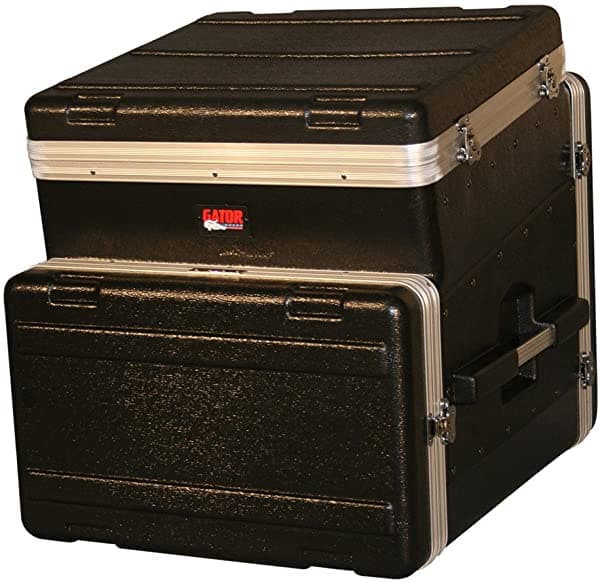 Gator Cases GRC-10X6 Estuche Rack Consola Ligero con Certificación ATA y Tapa Inclinada; 10U Superior y 6U Lateral