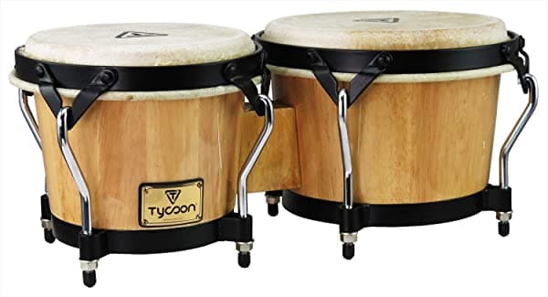 Tycoon Percusión 7 Pulgadas Y 8 1 2 Pulgadas Supremo Series Bongos Naturales STB-B N