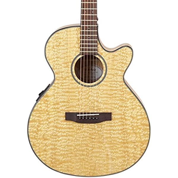 Mitchell Mx400 Wood Exotic Electroacústica Ash Burl MX400QAB