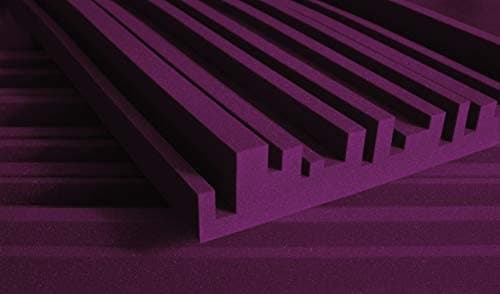 Auralex Acústicas Studiofoam Metro Acústica Absorción De Espuma 2 X 24 X 48 Paneles Borgoña 2METROBUR