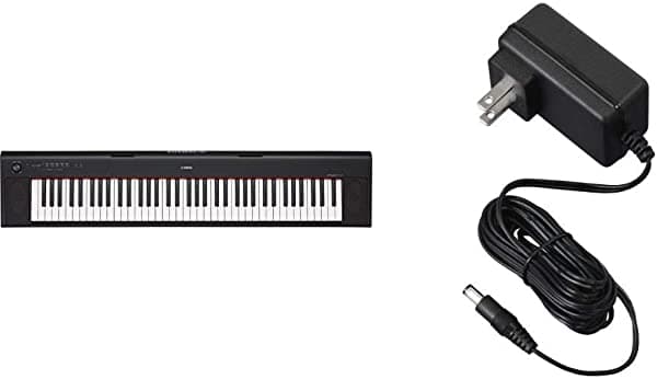 Yamaha NP32 76 Teclas Teclado Liviano con Fuente Negro
